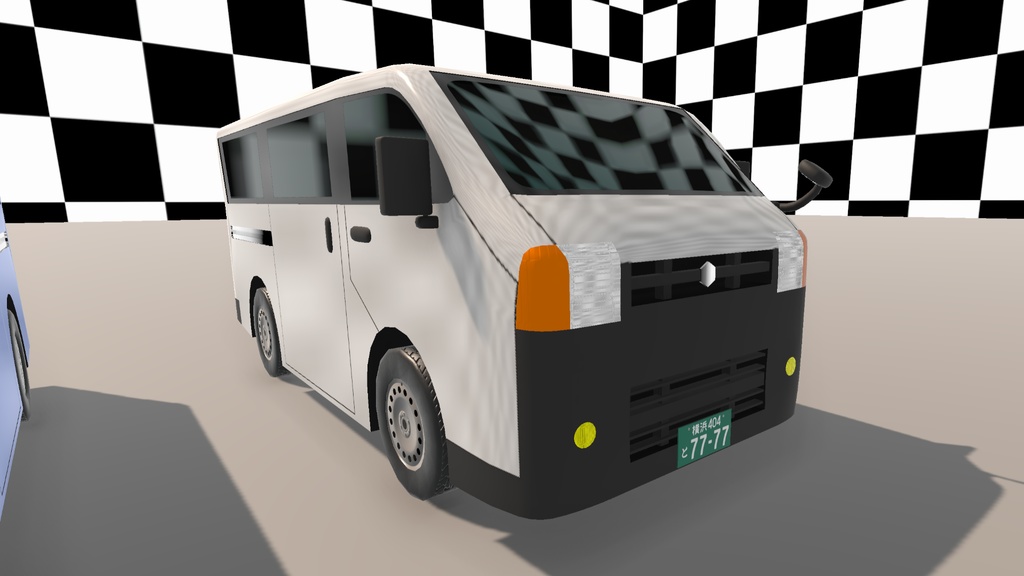【Unity(URP)向け】LowPolyRealisticVehicle11(ローポリリアル風車両11)【ForUnity(URP)】