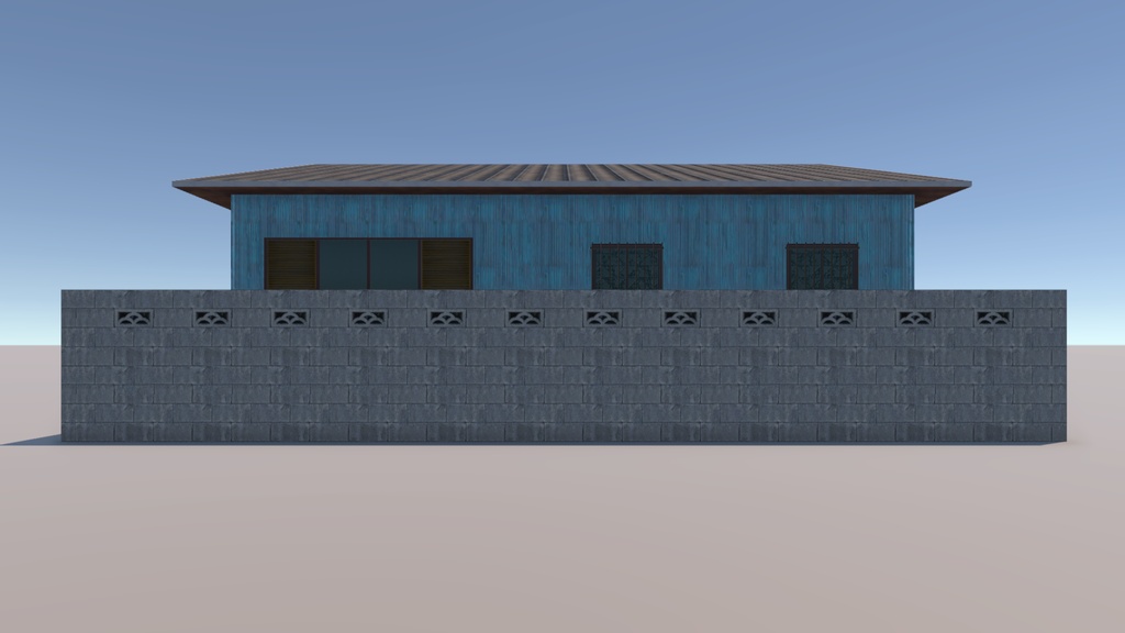 【Unity(URP)向け】LowPolyRealisticHouse1(ローポリリアル風住宅1)【ForUnity(URP)】