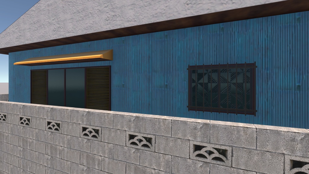 【Unity(URP)向け】LowPolyRealisticHouse1(ローポリリアル風住宅1)【ForUnity(URP)】