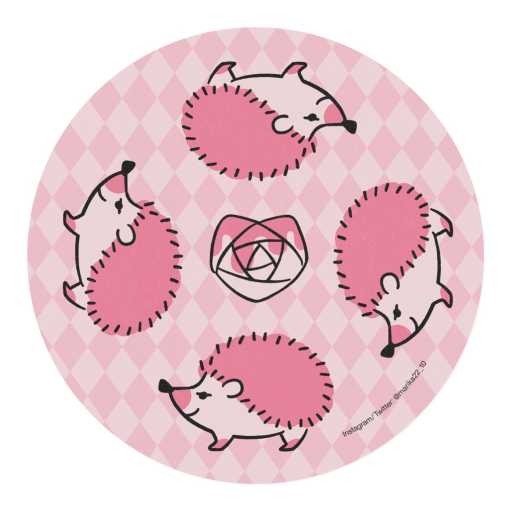 ハリネズミとバラのマスキングテープ