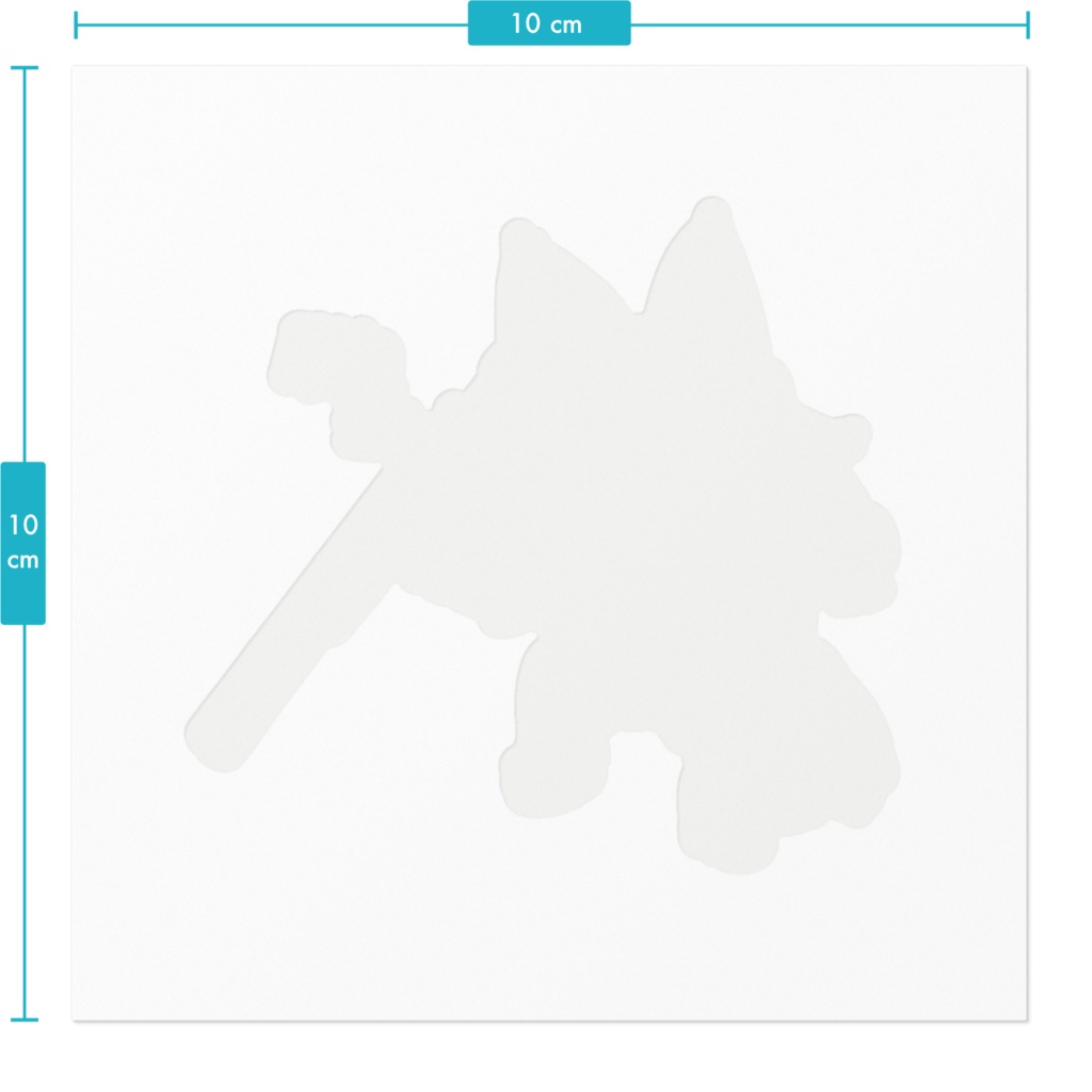 射場狐ステッカー