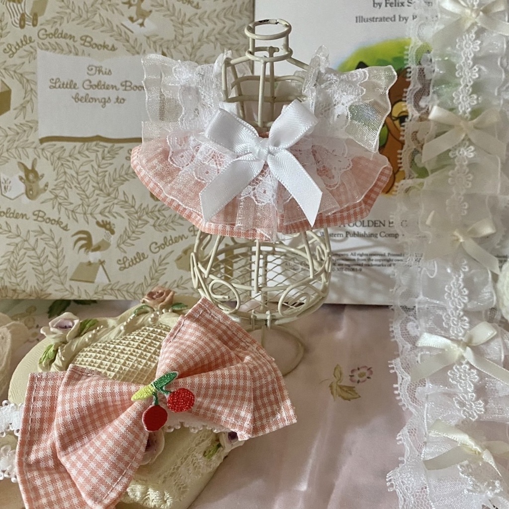 さくらんぼのドレス ちびぐるみ 10cm~12cmぬい