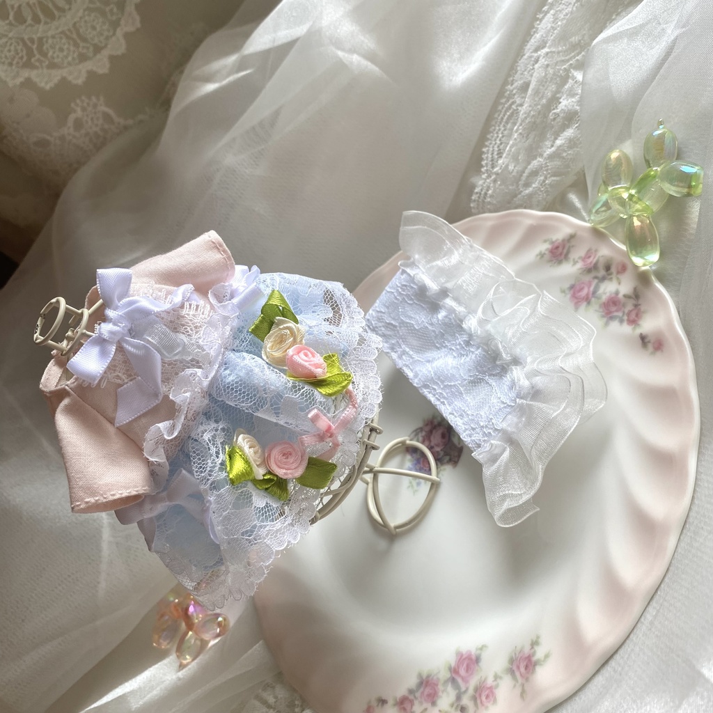ロマンティックドレス ヘッドドレス ぬい服 16cmぬい