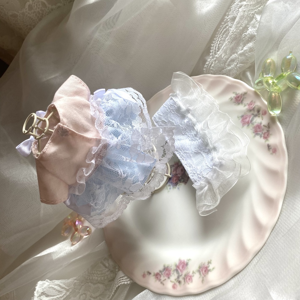 ロマンティックドレス ヘッドドレス ぬい服 16cmぬい