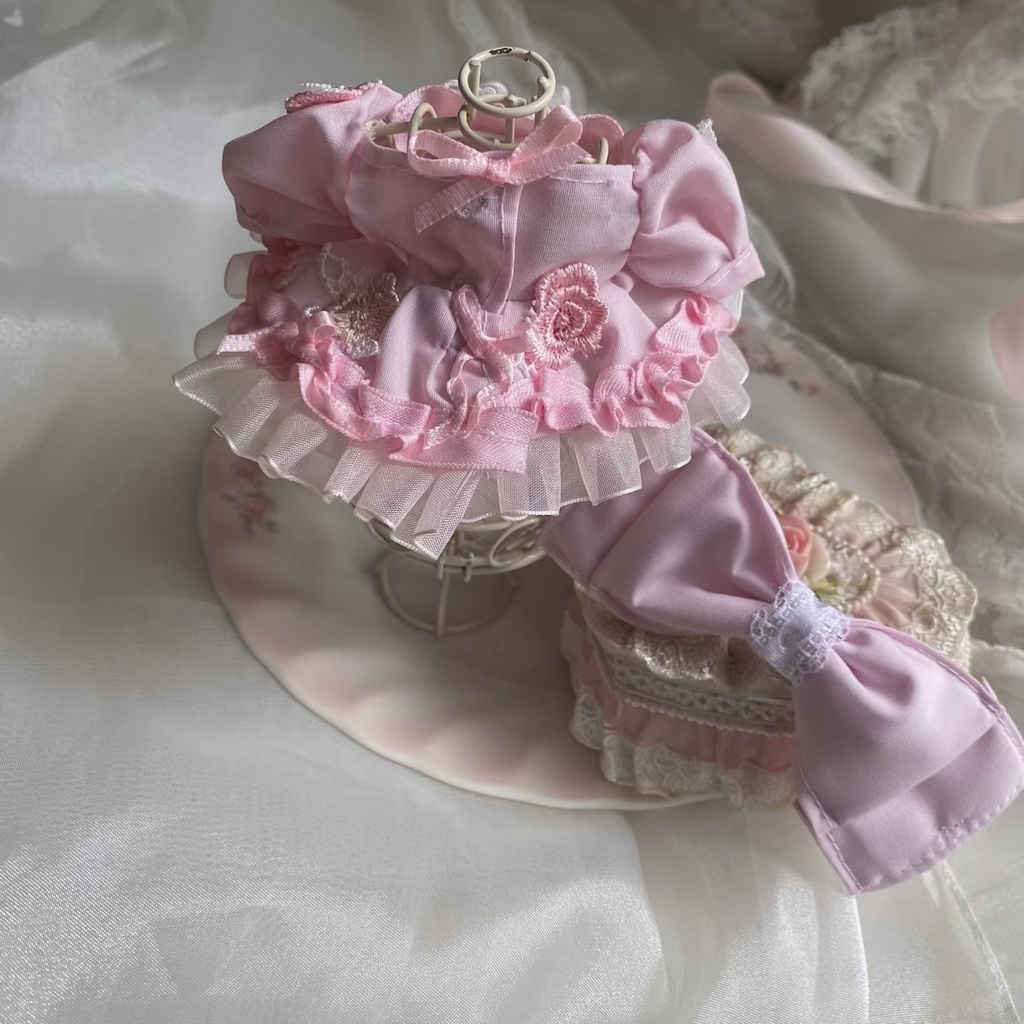 いつぬい ドレス リボン ピンク