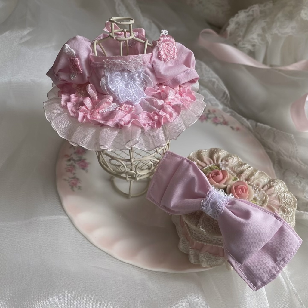 いつぬい ドレス リボン ピンク