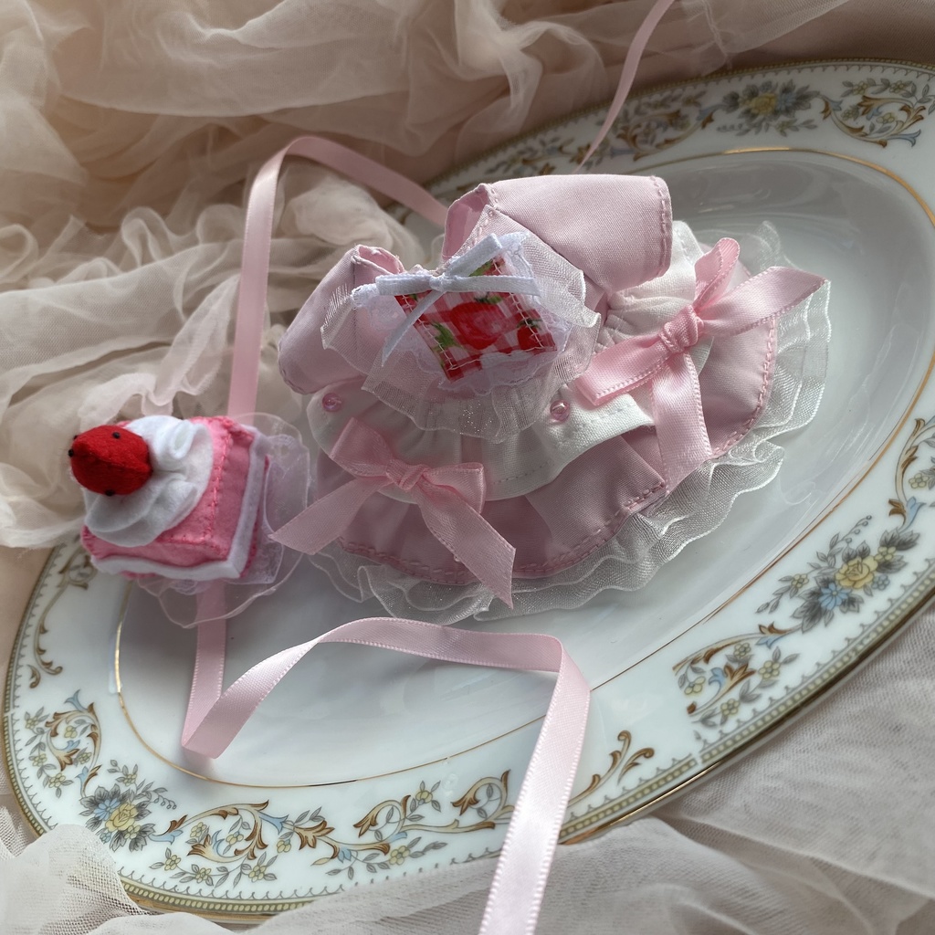 いちごケーキなスイートドレス いつぬい ドレス ぬい服