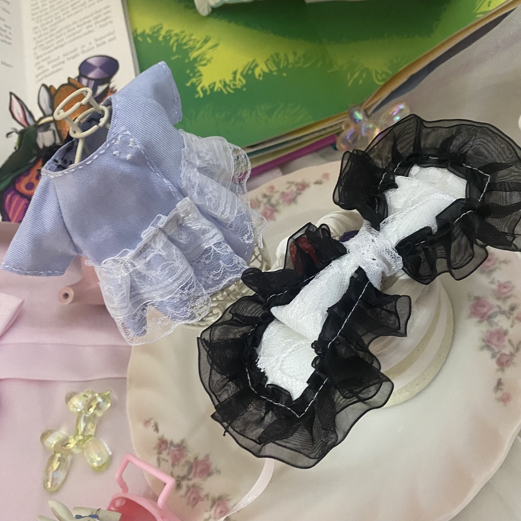 アリスドレス 黒 ぬい服 いつぬい 16cmぬい