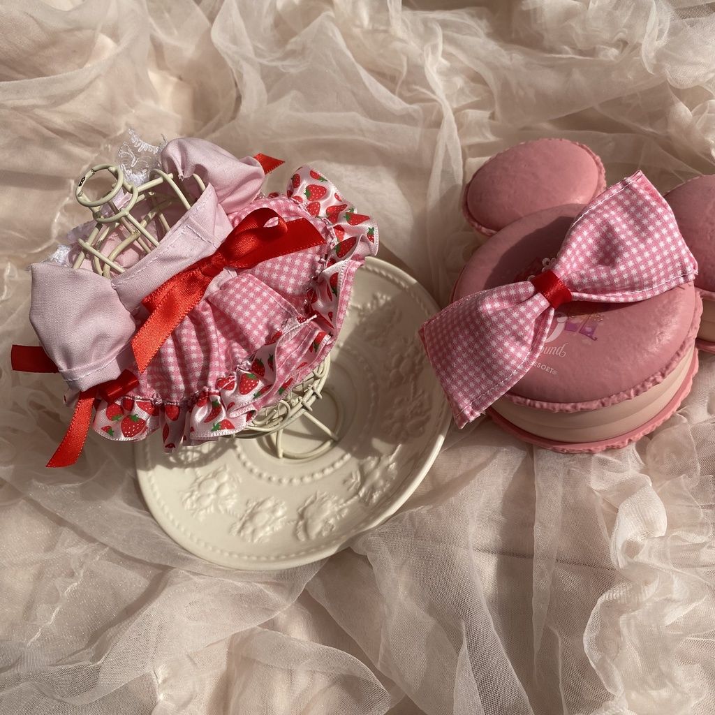 お砂糖たっぷり♡いちごドレス いつぬい ぬい服 ドレス