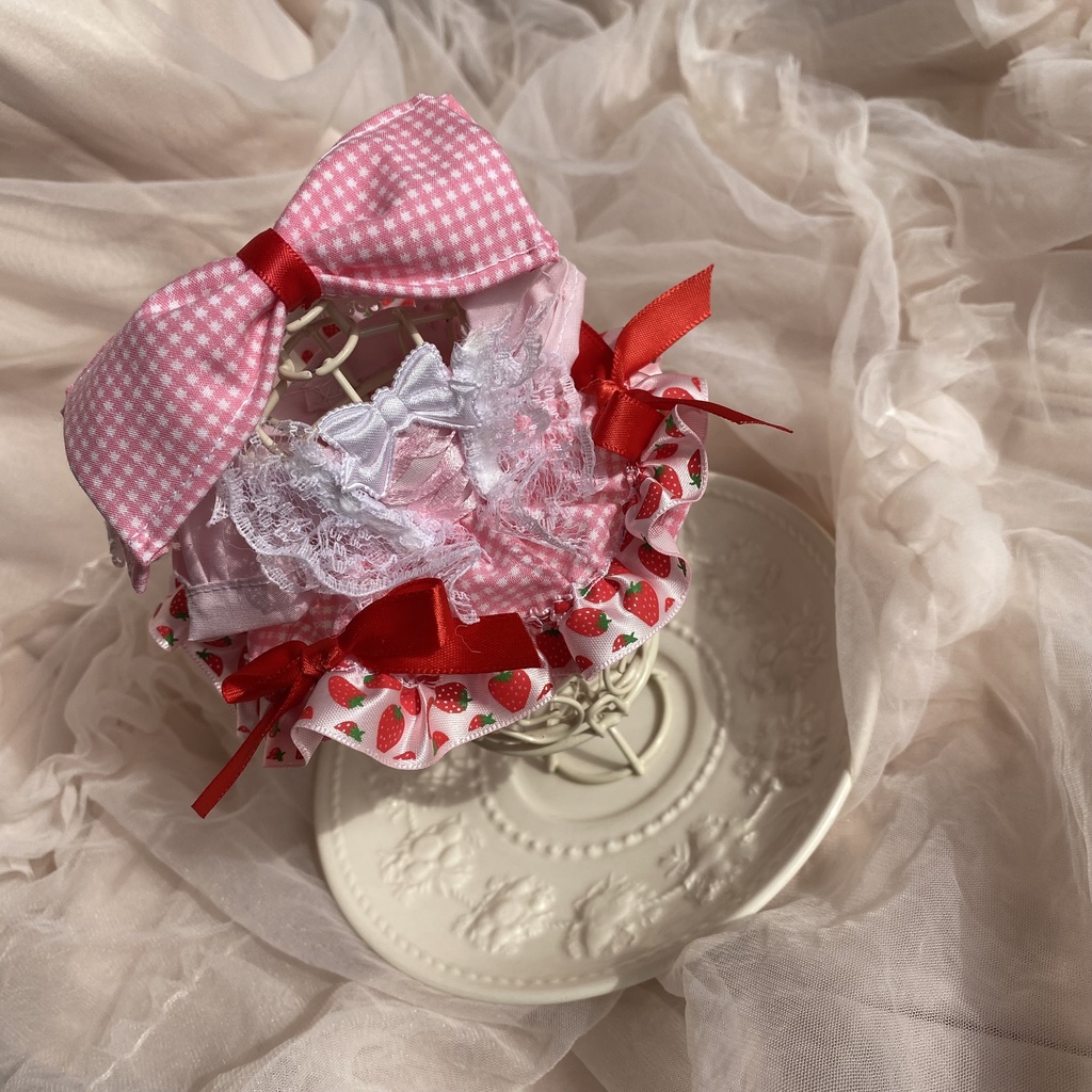 お砂糖たっぷり♡いちごドレス いつぬい ぬい服 ドレス