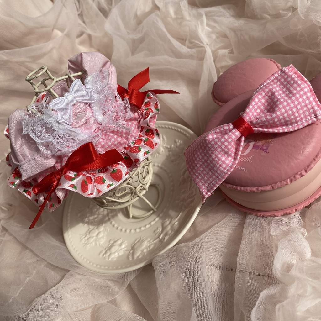 お砂糖たっぷり♡いちごドレス いつぬい ぬい服 ドレス