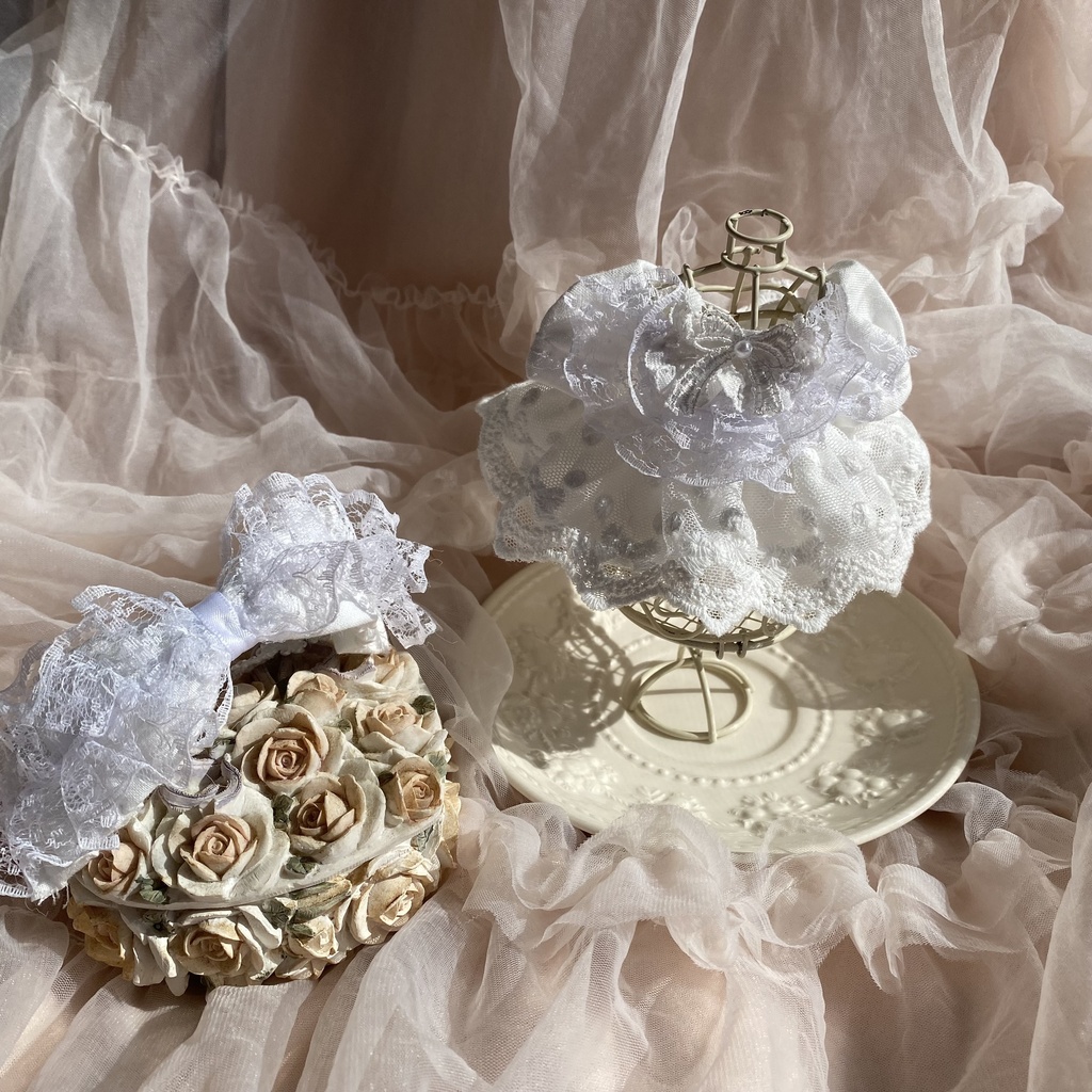 ふわふわレースドレス ぬい服 いつぬい