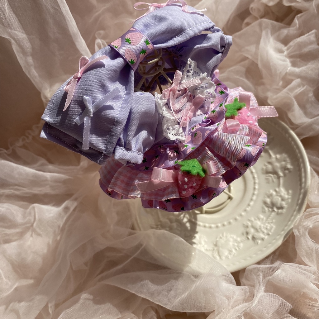 いちごフリルなときめきドレス いつぬい ぬい服