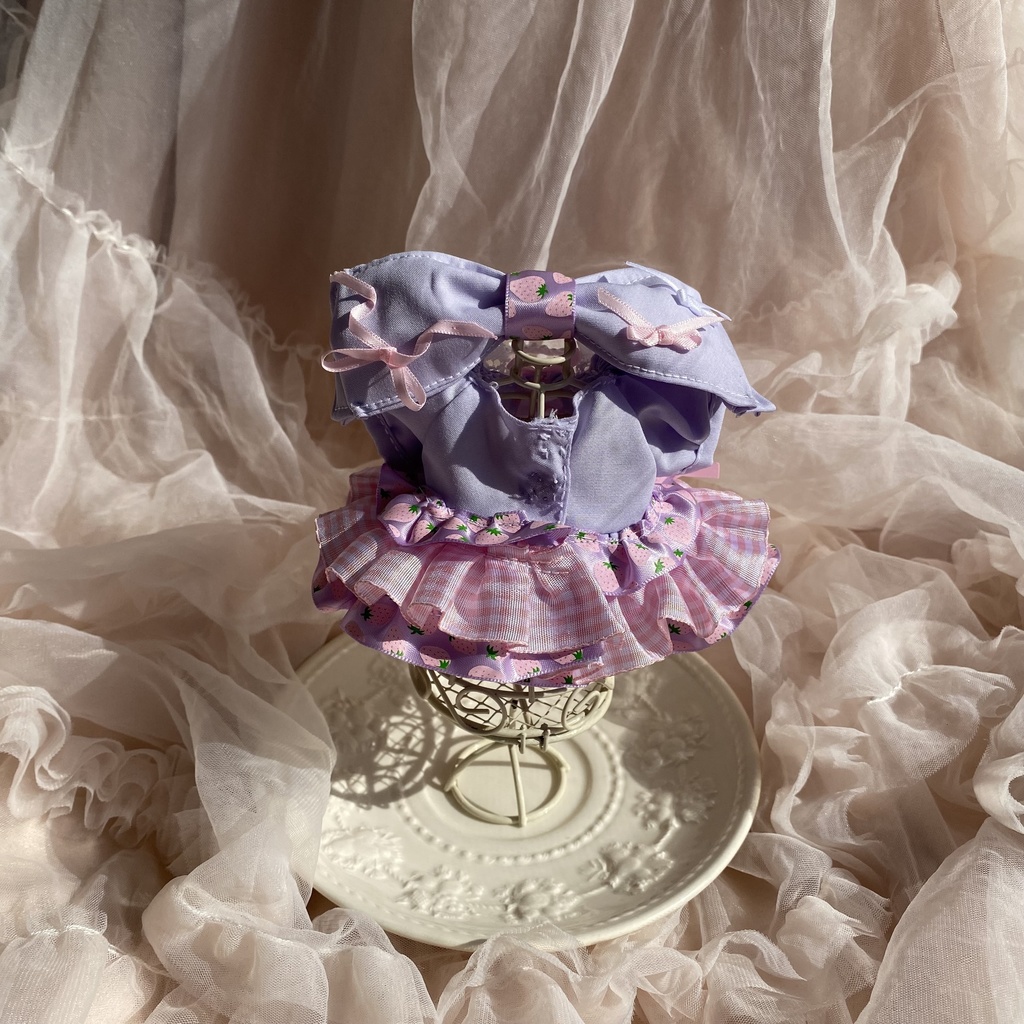 いちごフリルなときめきドレス いつぬい ぬい服