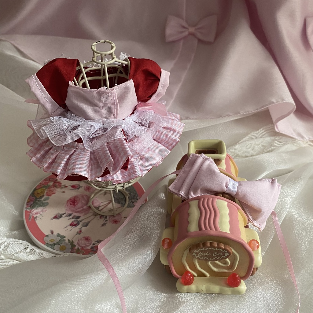 らぶりー♡メイドさん風ドレス ぬい服