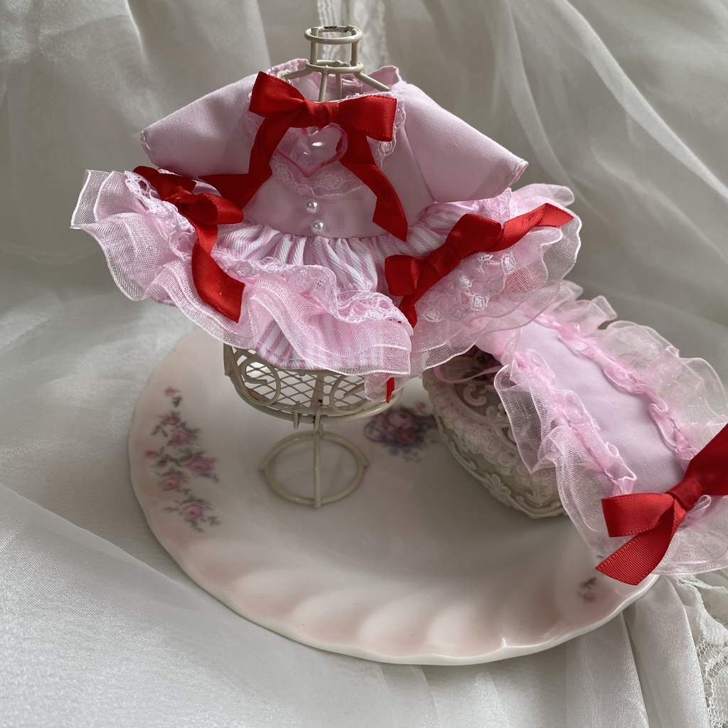 マジカルハートドレス いつぬい ぬい服 ヘッドドレス