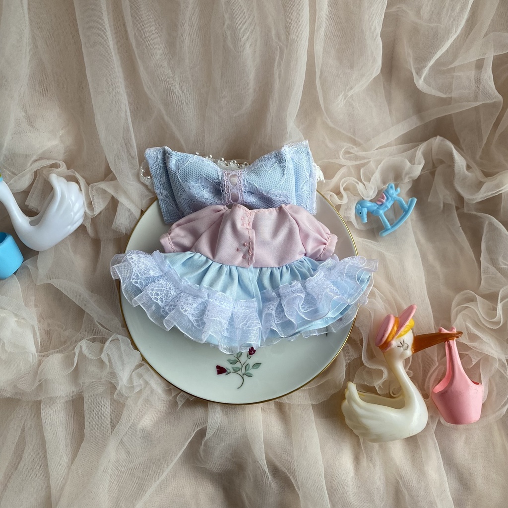 夢見るローズドレス ぬい服 リボン