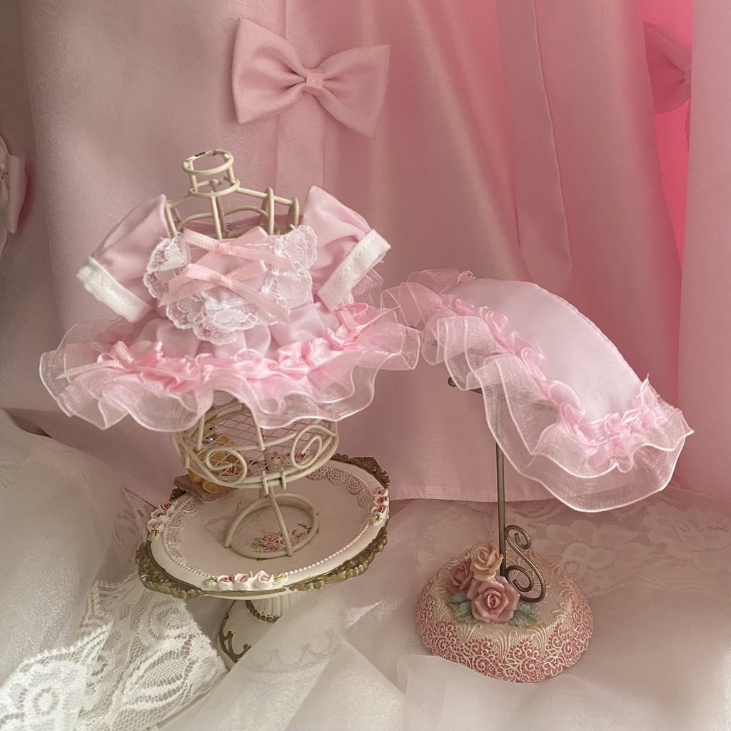 メルヘンリボンドレス ぬい服 いつぬい ヘッドドレス