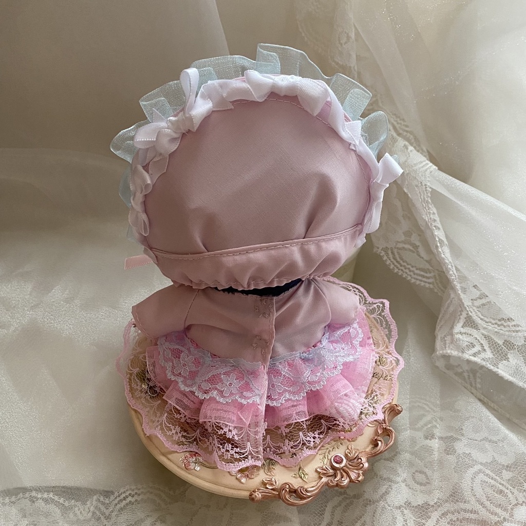 プリンセスりぼんドレス ボンネット ぬい服
