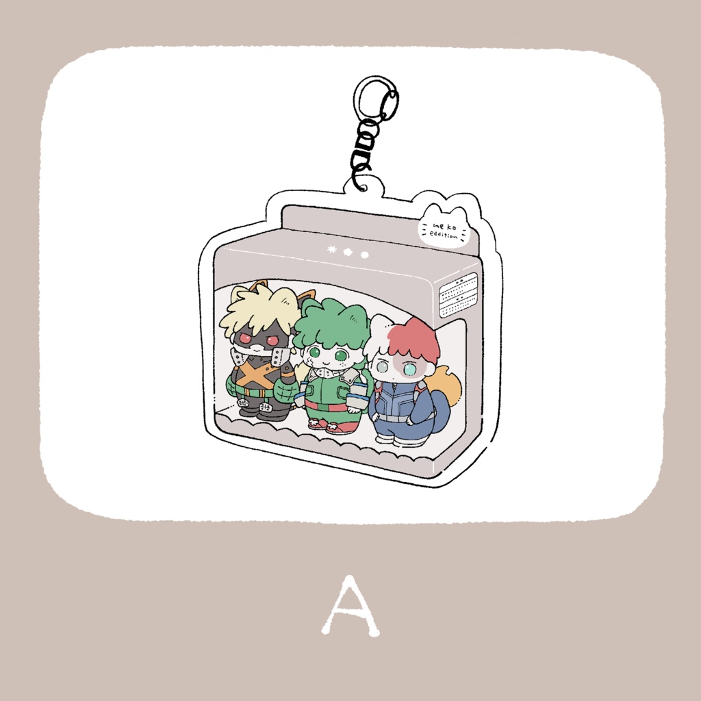【A】にゃー！箱入りおりじんちゃんアクリルキーホルダー