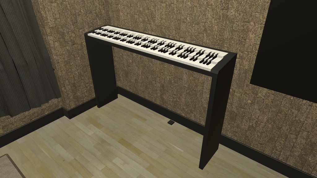 【VRChat想定】Archipianoforte ワールドアセット 31平均律キーボード・ピアノギミック