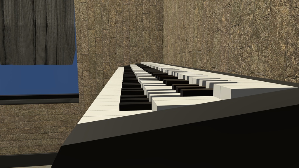 【VRChat想定】Archipianoforte ワールドアセット 31平均律キーボード・ピアノギミック