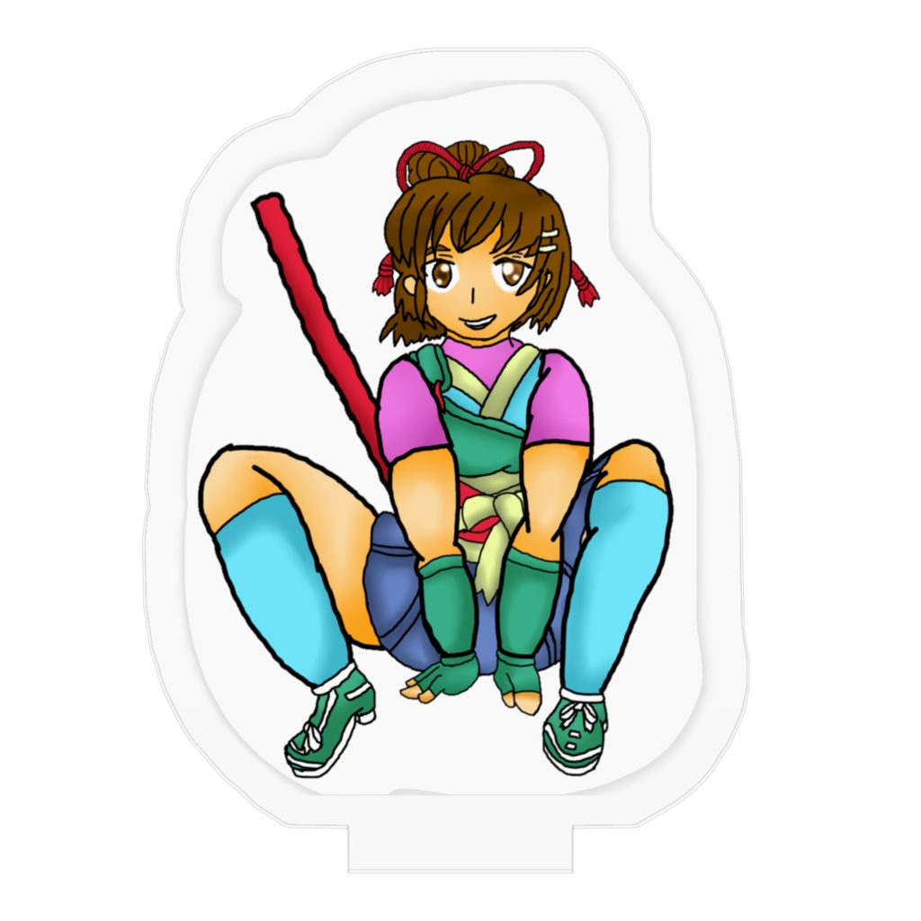 水神七瀬おすわり!!アクリルフィギュアCustom