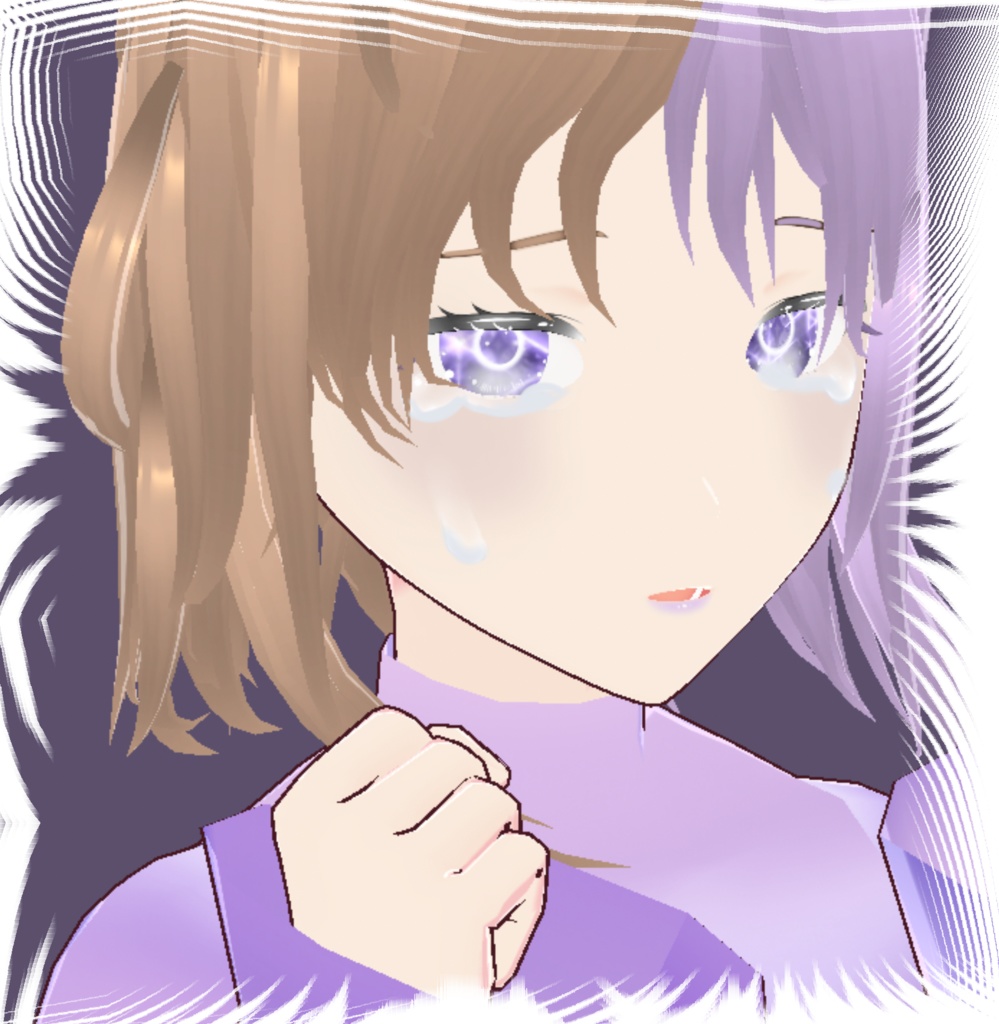 ☆.。Purple Abyss Vroid eyes・°☆ (purple / galaxy)