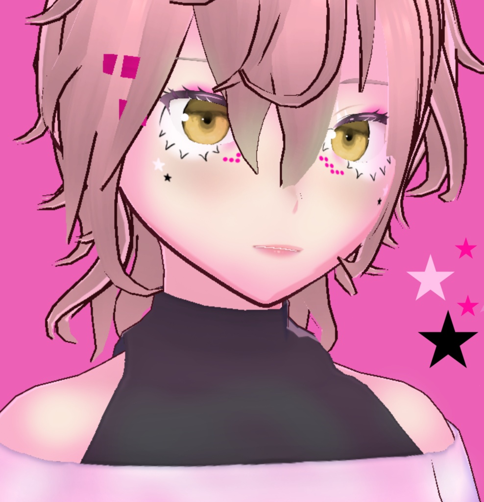 ✧・゚: *Hot pink Vroid Makeup*:・゚✧