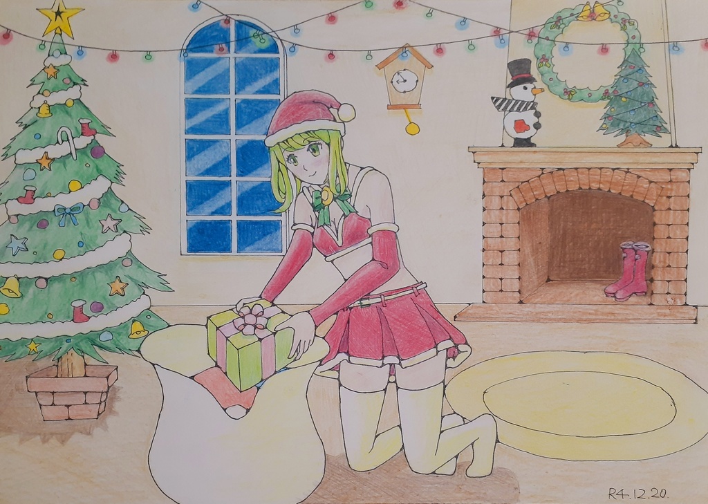 サンタの孫がお手伝い