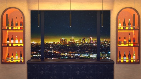 晩酌配信用背景セット・BAR