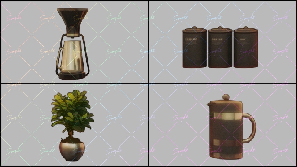 コーヒーショップ・喫茶店・カフェ・配信部屋( VTuber向け)