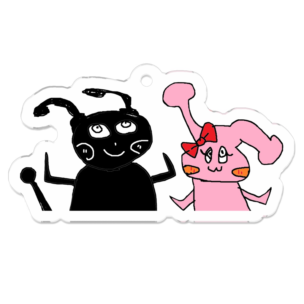 黒霧にいろ作 あぐち&あぐこ アクリルキーホルダー