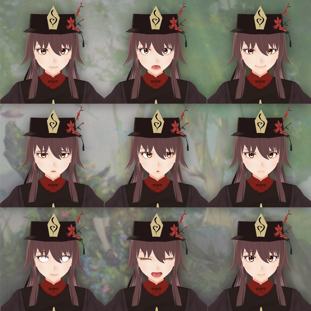 【VRoidVRMモデル】Hu Tao - Genshin Impact