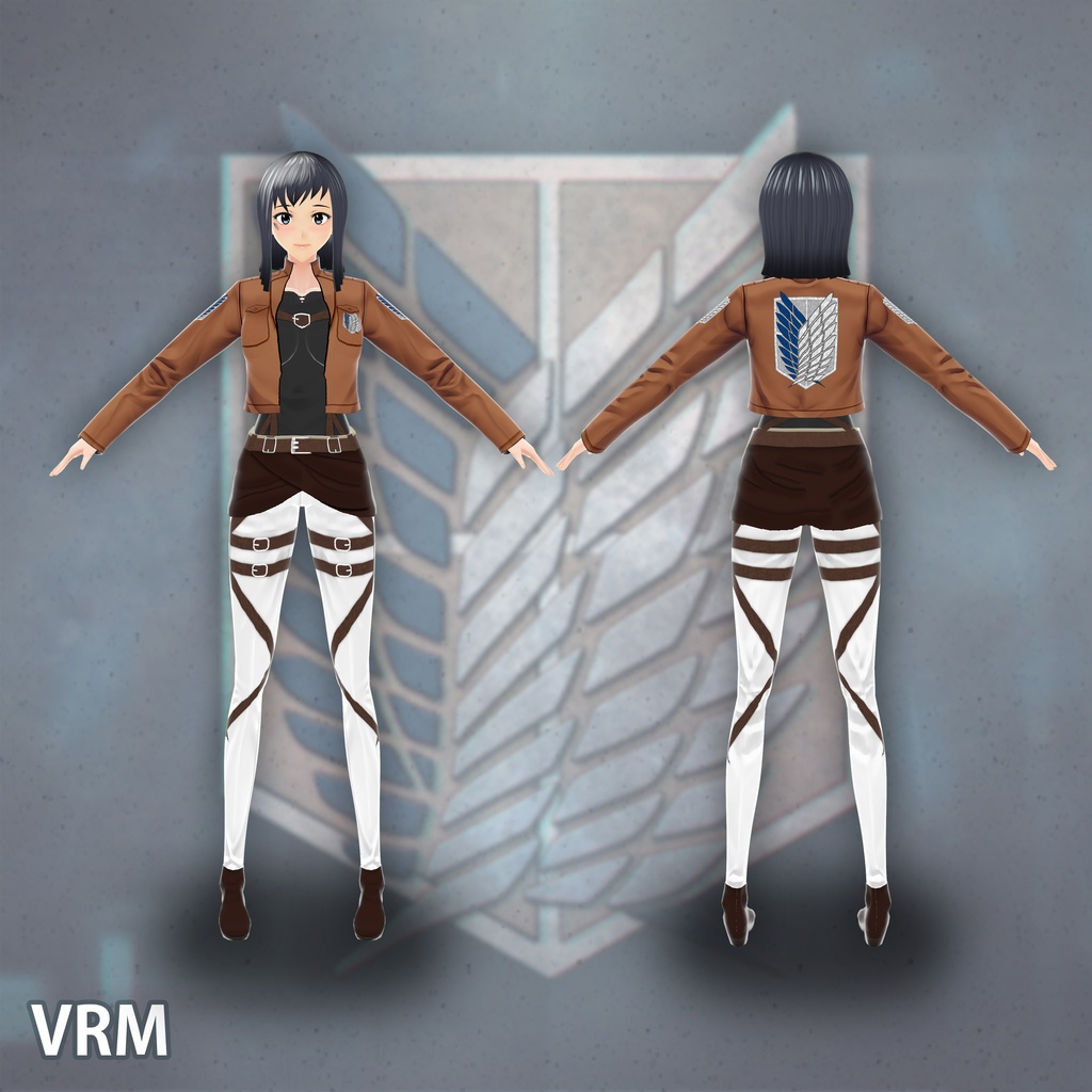 【VRoidVRMモデル】Attack On Titan - Kirei