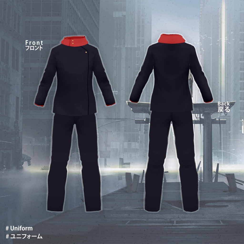 【VRoid Uniform】ユニフォーム Version Jujutsu Kaisen - Yuji Itadori