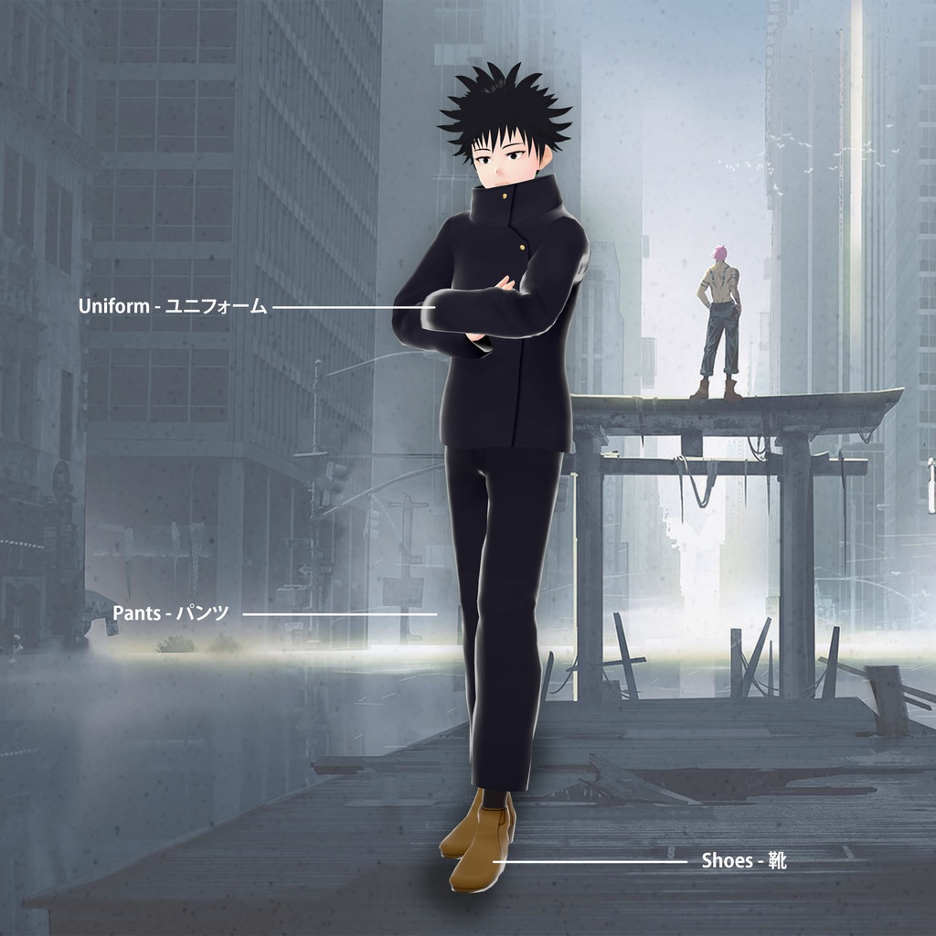 【VRoid Uniform】ユニフォーム Version Jujutsu Kaisen - Megumi Fushiguro