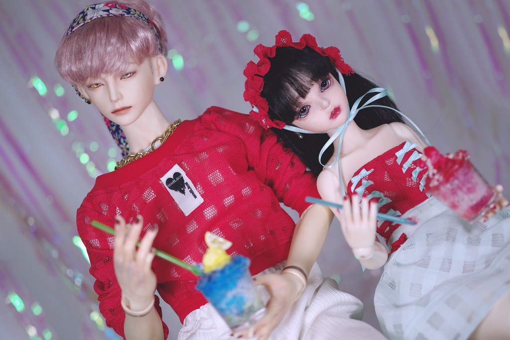【かき氷　1/4～1/3サイズ】フラッペ　ピンス　スイーツ　フェイクフード　ドール用　ぬい用　ミニチュアフード　MDD　DD　撮影小物　40cmドール　50cmドール　60cmドール　70cmドール　75cmドール　MYOUDOLL　TelesthesiaDoll　BJD CROBI　Luts　SDM　SD　食品　模型　