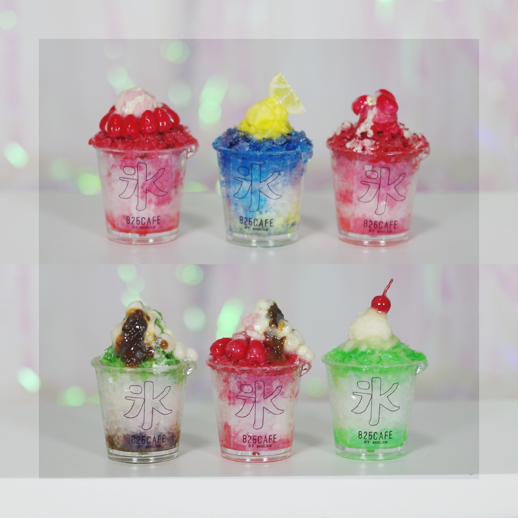 【かき氷　1/4～1/3サイズ】フラッペ　ピンス　スイーツ　フェイクフード　ドール用　ぬい用　ミニチュアフード　MDD　DD　撮影小物　40cmドール　50cmドール　60cmドール　70cmドール　75cmドール　MYOUDOLL　TelesthesiaDoll　BJD CROBI　Luts　SDM　SD　食品　模型　