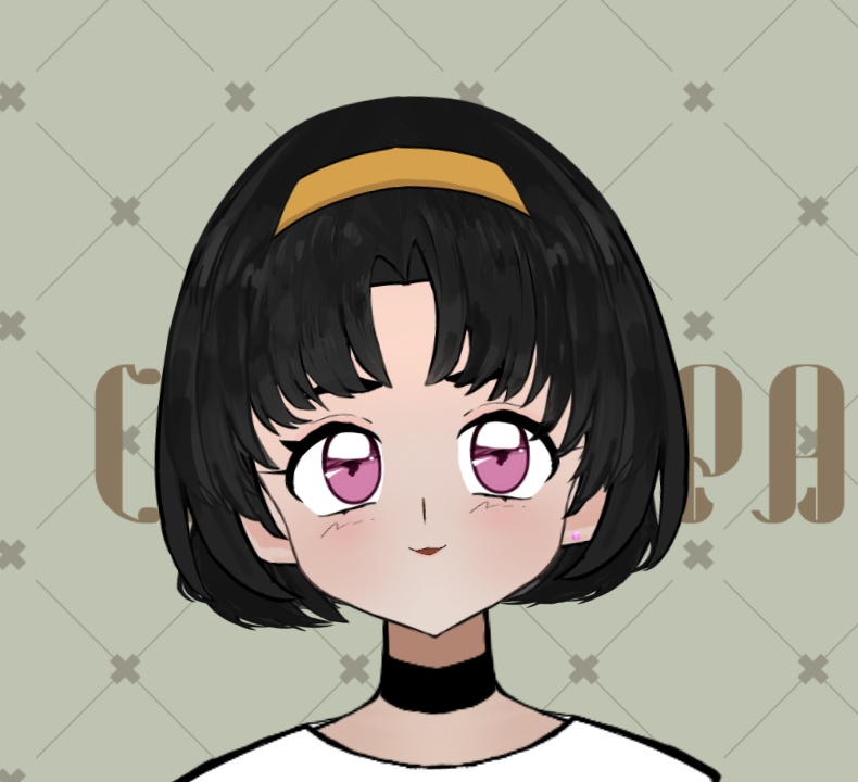 FREE Retro Girl Live2D model/無料レトロ風女子Live2Dモデル