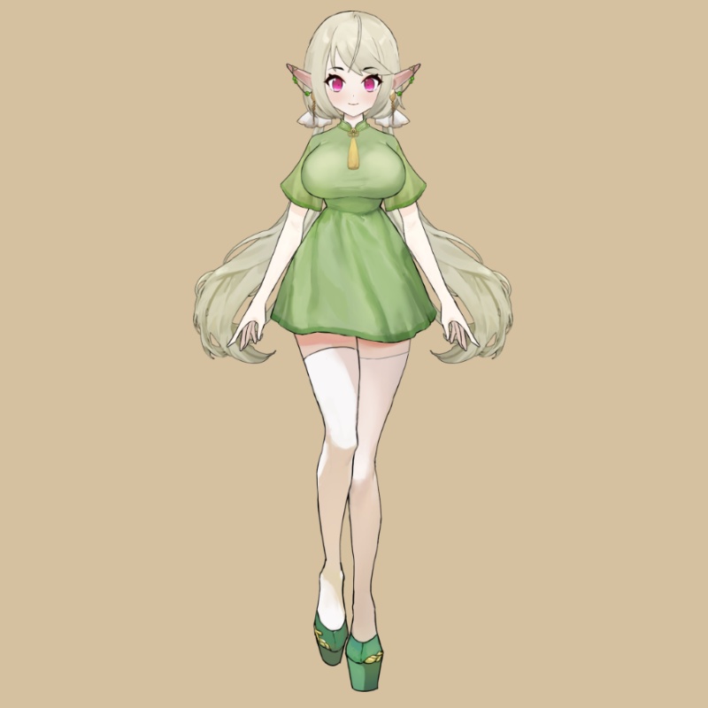 Live2D Free Elf Model/Live2D無料配布エルフモデル