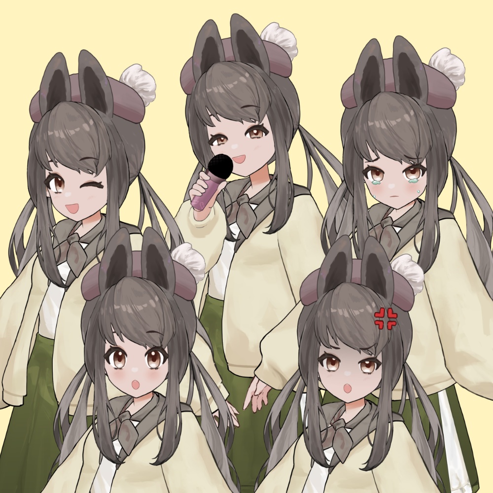 Bunny student model(for VTS)/うさぎ学生風モデル(VTS対応)