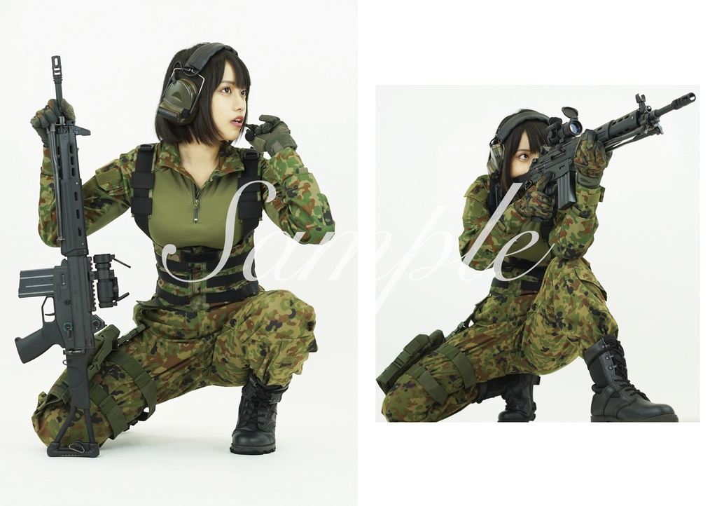 【残りわずか・C101新刊】迷彩女子【クリアポスター付き】倉庫発送