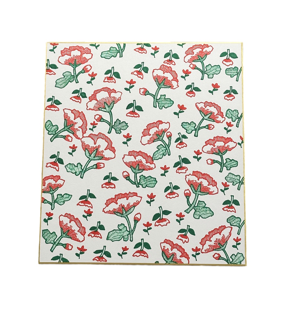 【売約済み】原画色紙 "Flower No.2"【一点もの・サイン入り】