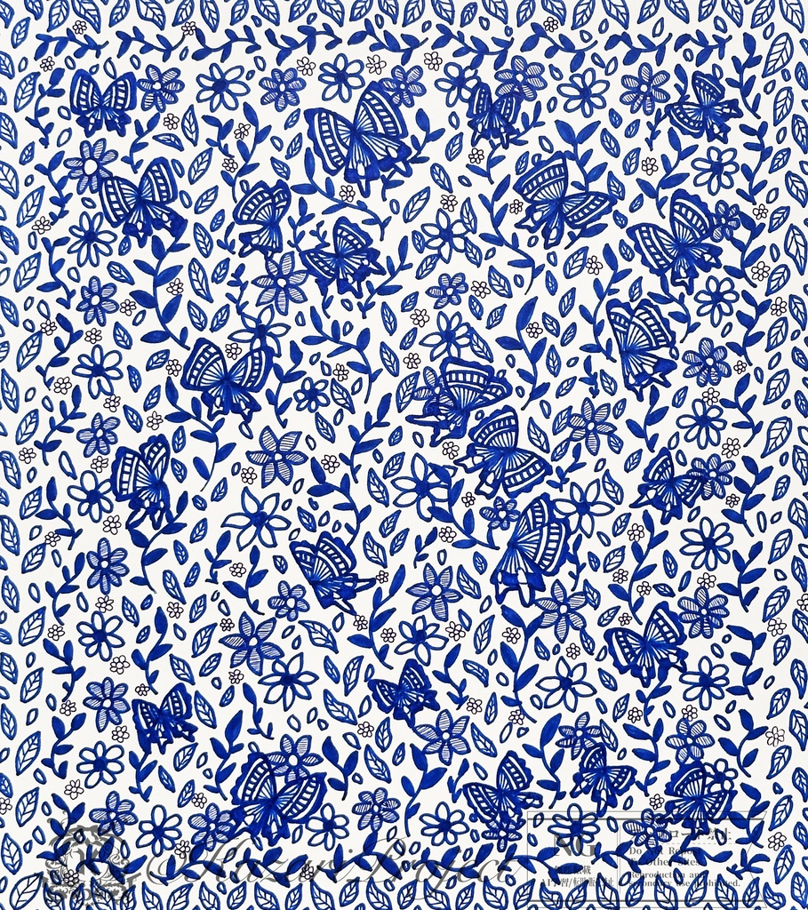 【売約済み】原画色紙"蝶の迷路"【一点もの・サイン入り】
