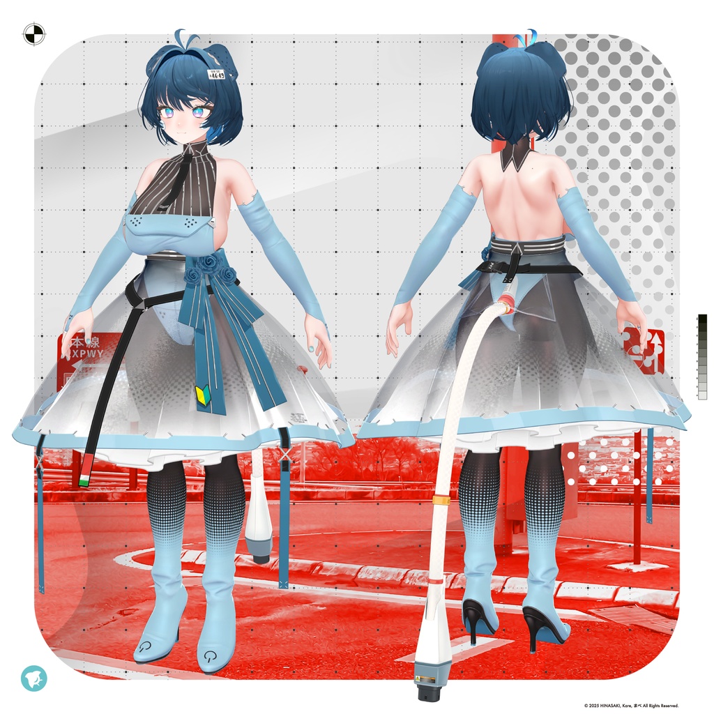 3+1(さん↑ぷらす→うの↑)【オリジナル3Dモデル】