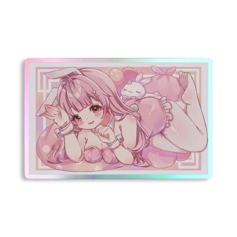 すみれバニー♡オーロラステッカー