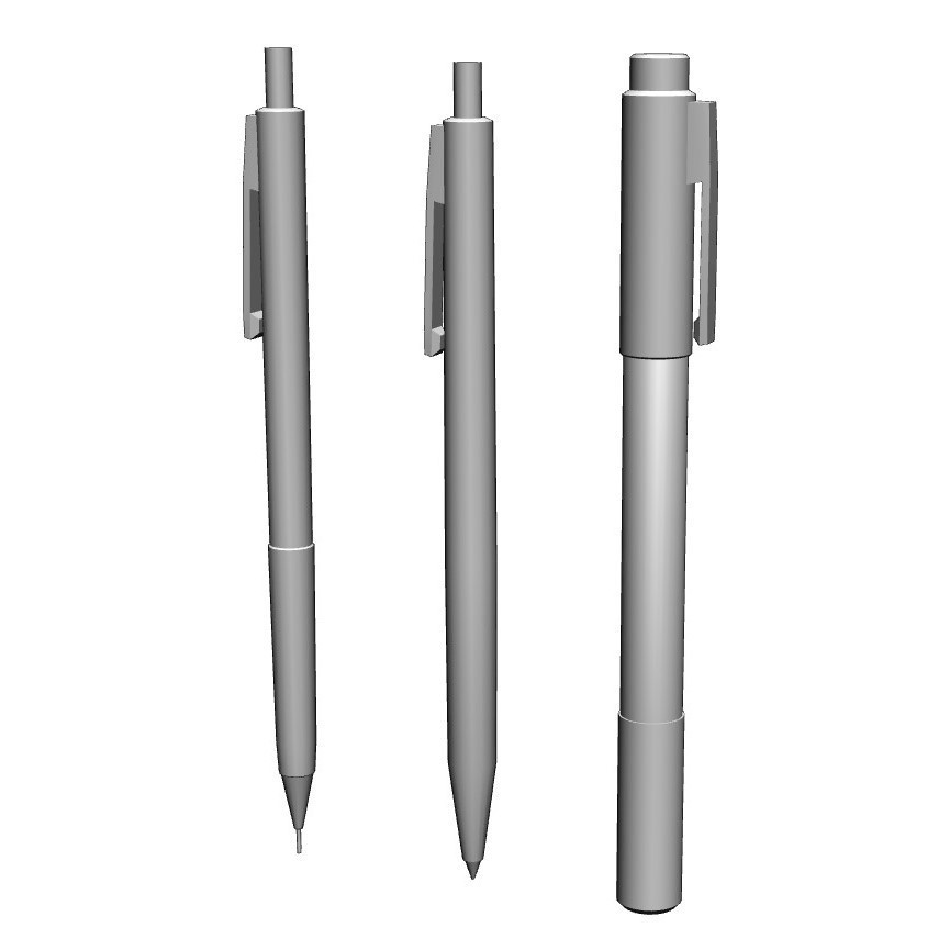 【イラスト・漫画】文房具 3D素材