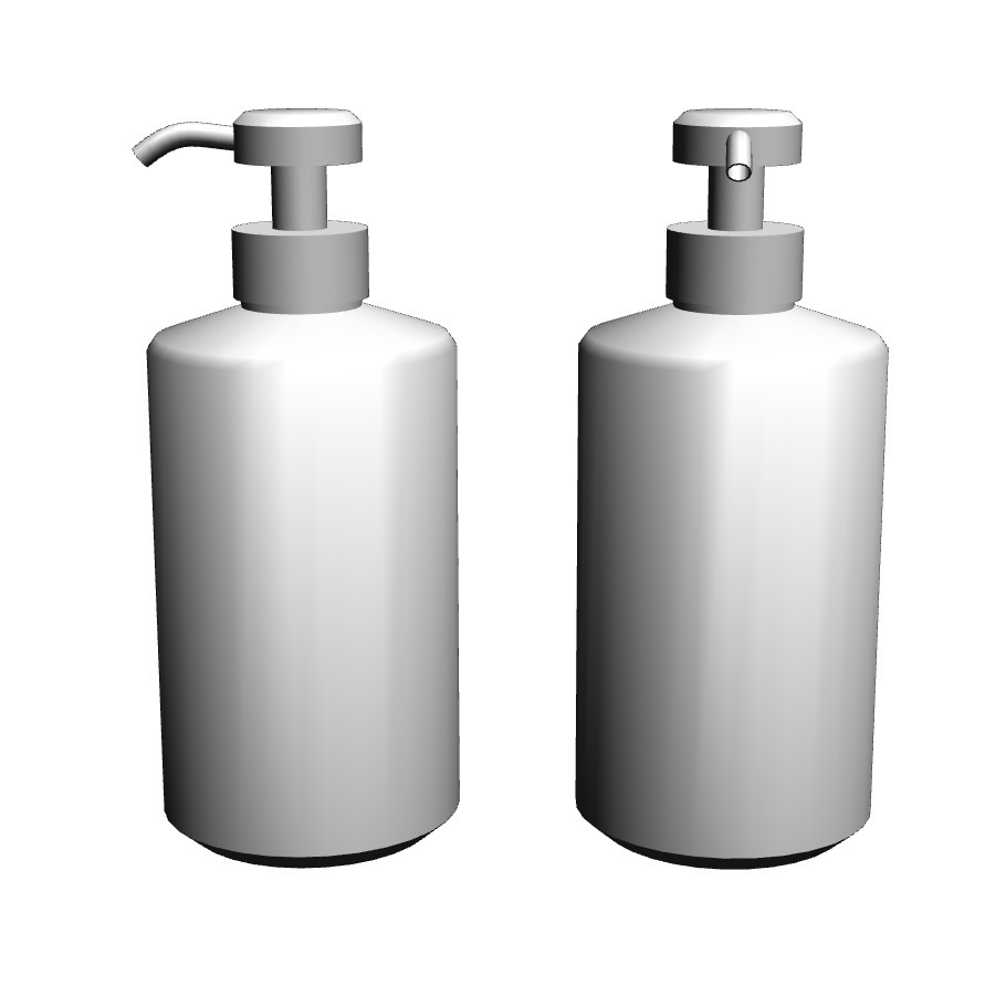 【イラスト・漫画】洗剤・洗浄容器 3D素材