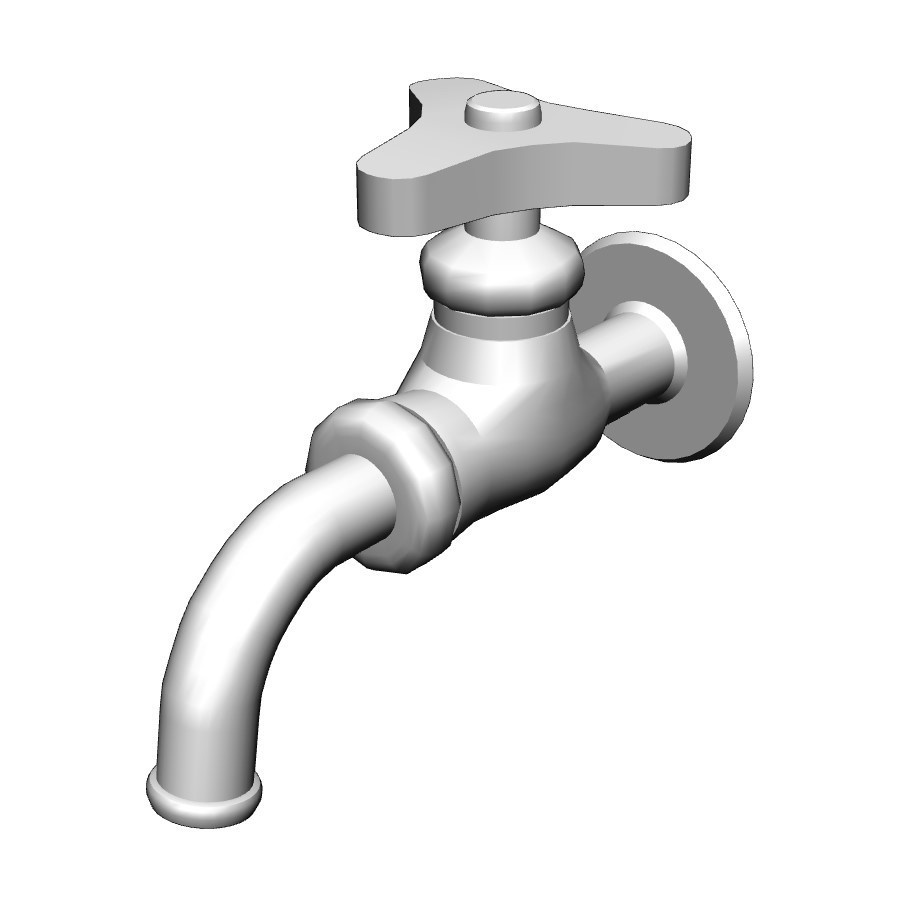 【イラスト・漫画】蛇口・水栓 3D素材
